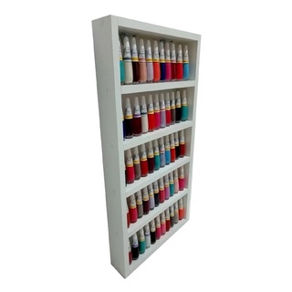 Expositor De Esmaltes C/fundo de parede 30x60x6 Para manicure e salão de beleza