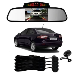 Sensor De Ré + Espelho Camera Ré Renault Fluence Preto