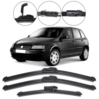 Kit 3 Palhetas Limpador Parabrisa Dianteiro+Traseiro Fiat Stilo 2002/2011 em Oferta na Shopee