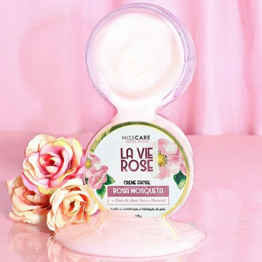 Creme Hidratante Facial Rosa Mosqueta Clareador Manchas Rosto Miss Rôse ...