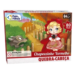 Jogo Quebra - Cabeca 80 Pecas da Chapeuzinho Vermelho Montar
