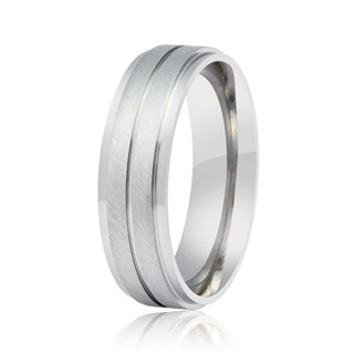 Aliança de Namoro Aço Inox Escovada/Fosca 6MM em Oferta na Shopee