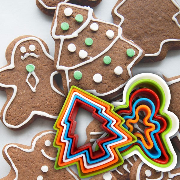 Molde Cortador de Biscoitos Boneco Árvore de Natal Pasta Americana  Confeitaria - Escorrega o Preço