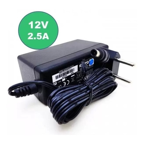 Kit 10 Fontes 12V 2,5A, para Receptor Sky, Modem Net Plug P4 Com pino central