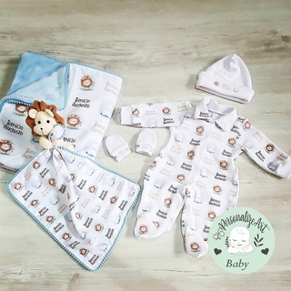 Saída De Hospital Maternidade Completa Personalizada 7 Peças