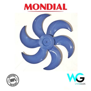 Hélice Ventilador Mondial V45 40cm 6 Pás Azul Original