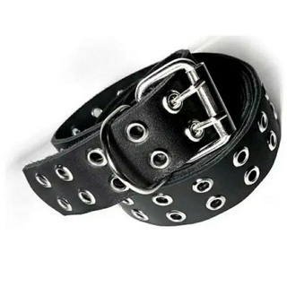 Cinto ilhós duplo Punk Rock Modelo sinto unissex | Envio Imediato em Oferta na Shopee
