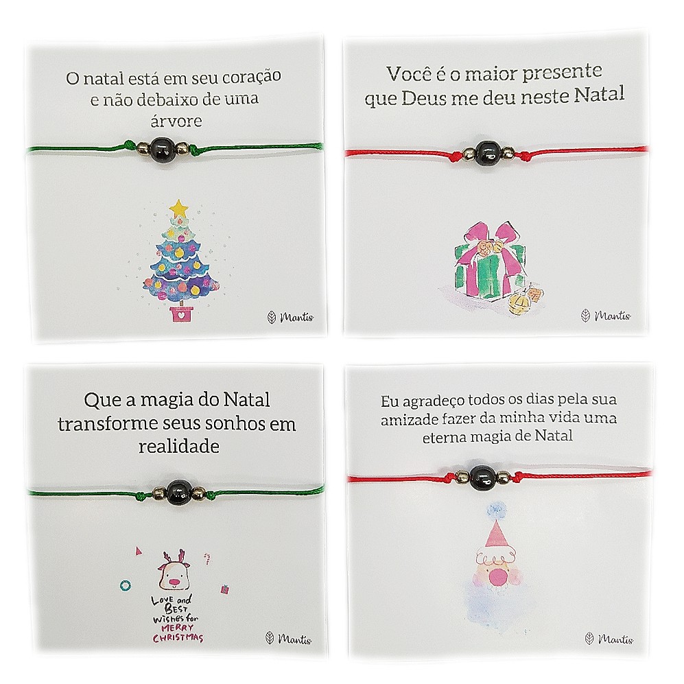4 Conjuntos Pulseiras Magnéticas Amizade Presente De Natal | Shopee Brasil
