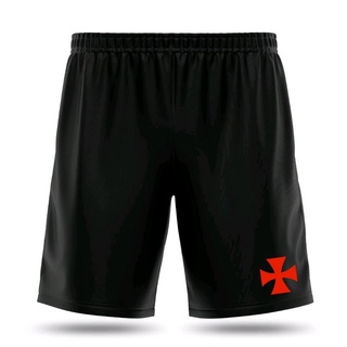 Bermudas Shorts Vasco da Gama Retrô Dry Futebol Academia Treino Time Masculino 2 Bolsos
