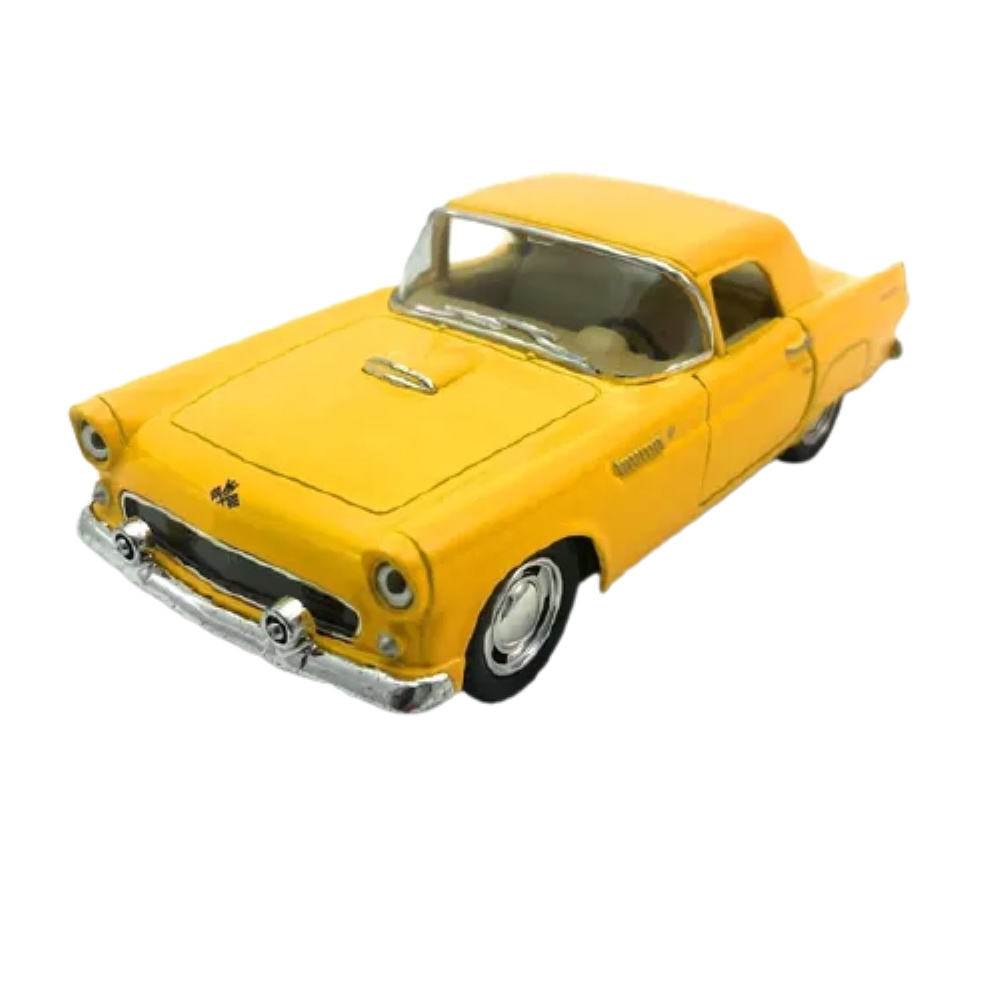 Miniatura Metal Ford Thunderbird Amarelo 1955 KT5319D