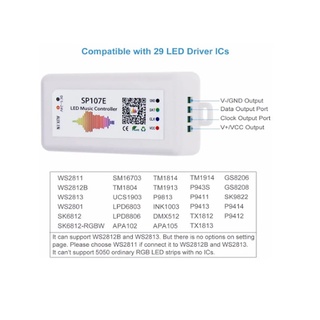 Controlador Sp107e Bluetooth Music Ws2811 Ws2812b Etc 5-24v | Shopee Brasil