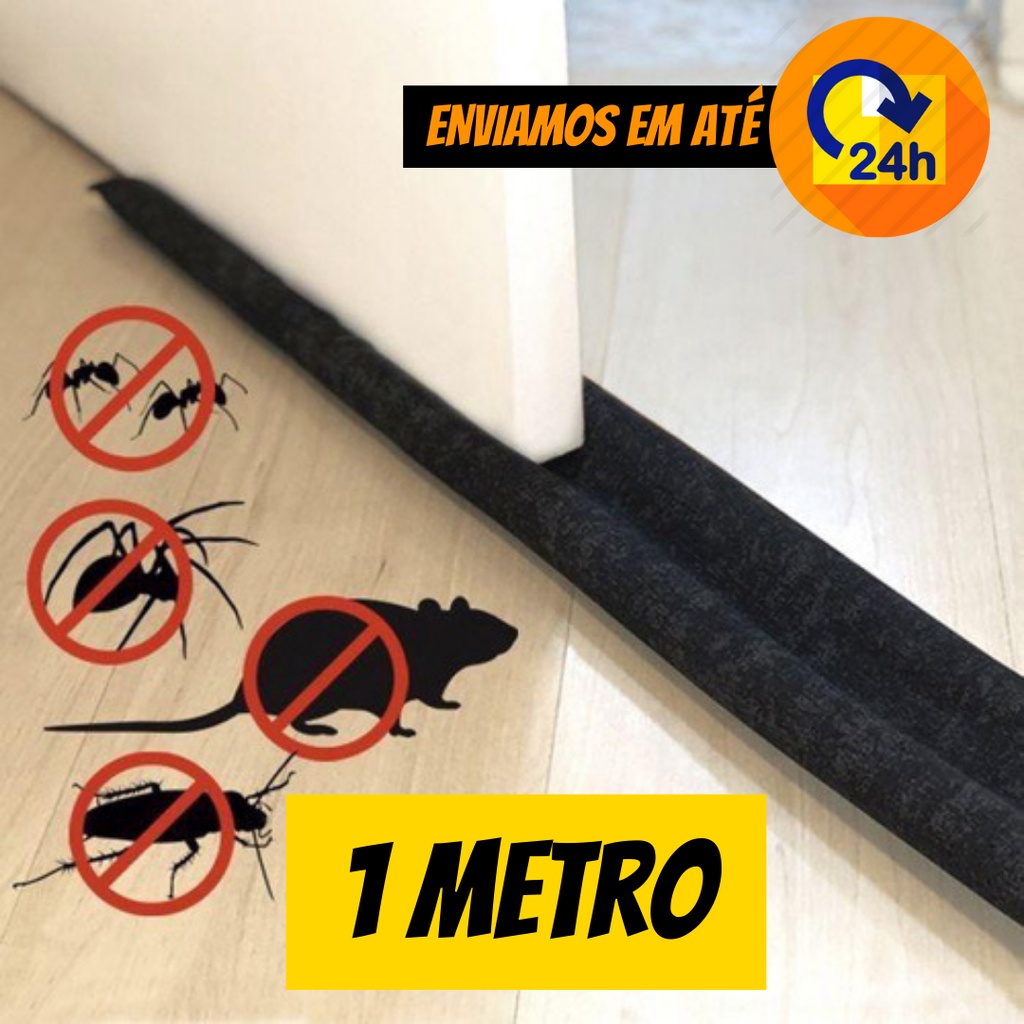 Veda Porta Protetor 1 Metro Rolinho Veda Porta Contra Insetos