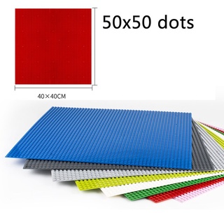 50x50 Pontos Placas De Base 12 Cores Clássico Blocos De Construção Montagem Placa Tijolo Compatível Com lego Tamanho Pequeno Tijolos