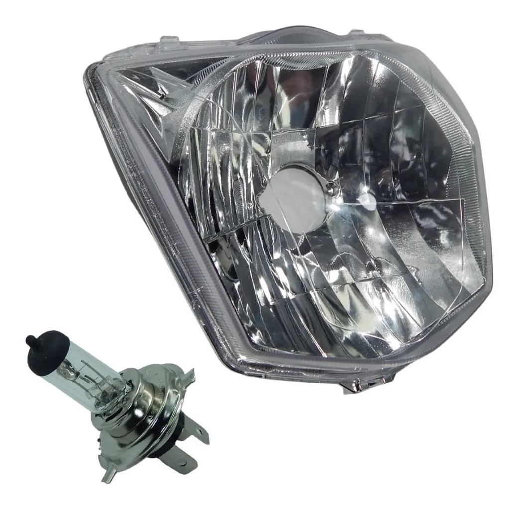 Bloco Óptico Farol Cg Titan Fan Start 125 150 160 2014 2022 Com Lâmpada do Farol