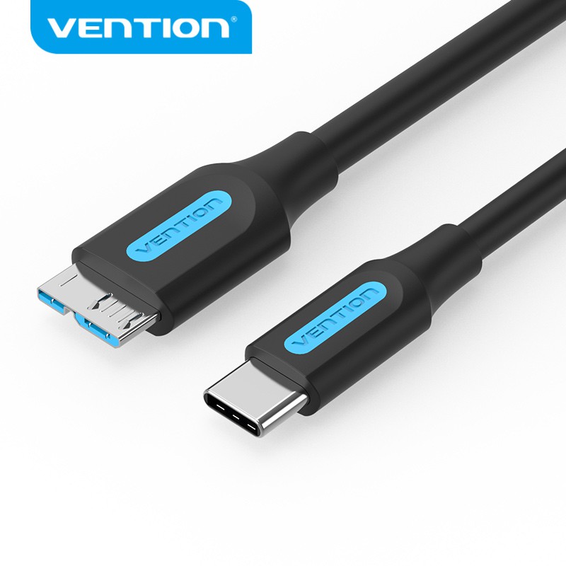 Venção Tipo C Para Micro B Cabo Macho Para Macho De Carga Rápida Para Macbook Disko Rígido Hdd Sdd Usb 3.0 C Cabo Micro B