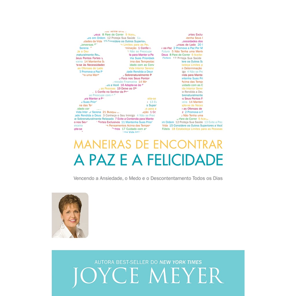 21 Maneiras de Encontrar a Paz e a Felicidade | Joyce Meyer em Oferta na Shopee