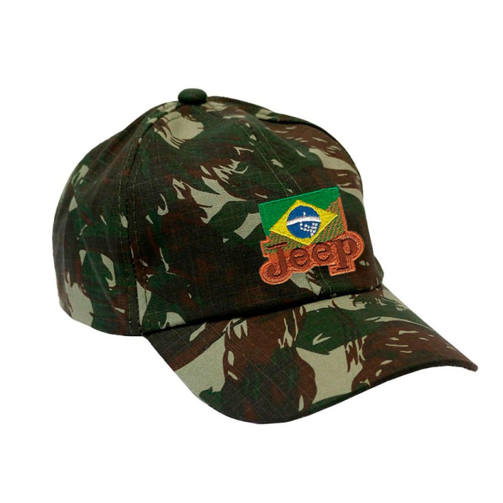 Boné Militar Rip Stop com Patch Aplicado Jeep Brasil | Camuflada Exército Brasileira - Atack