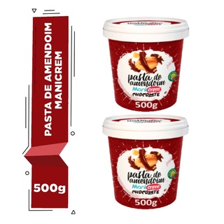 Kit 02x Pasta de Amendoim Manicrem Chocolate - 500g