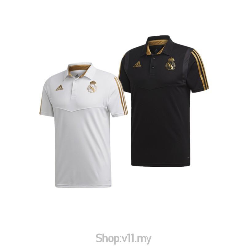 camisa polo real madrid branca