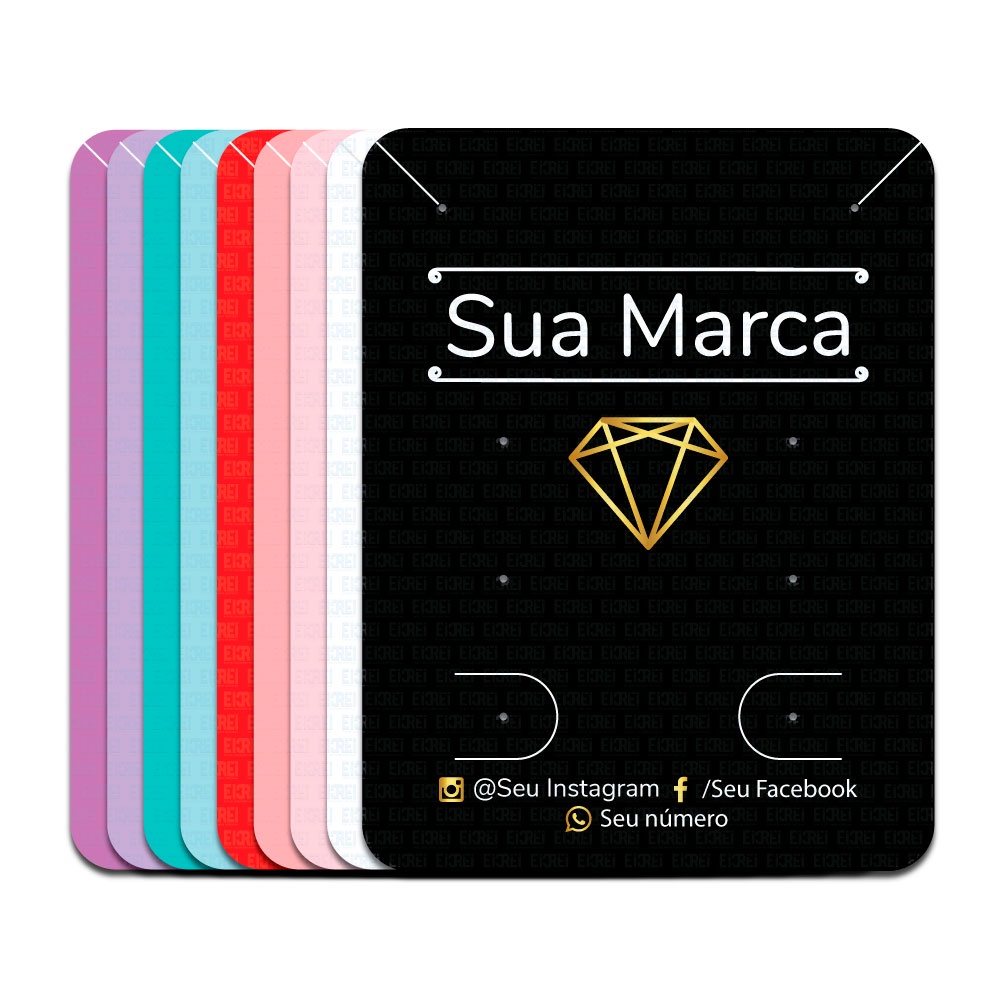 Tag, Etiqueta, Cartela Com 6 furos Personalizada Tag MM em Oferta na Shopee