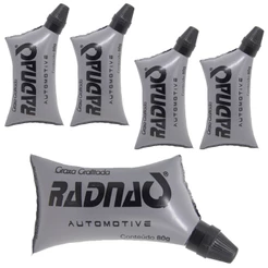 Kit com 5 UN Graxa Grafitada Lubrificante de Chassi Juntas Homocinéticas 80g para Carro Radnaq