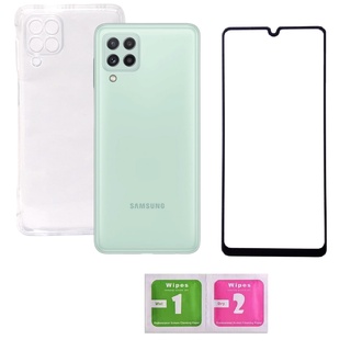 Capa Capinha Case Samsung Galaxy A22-4G Anti-Impacto Transparente + Película 3D