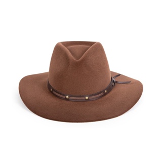 Chapéu Fedora Marrom Café Gustavo Lima Unissex Aveludado em Oferta na Shopee