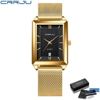 Relógios Masculinos CRRJU Luxo Marca Original Casual à prova d