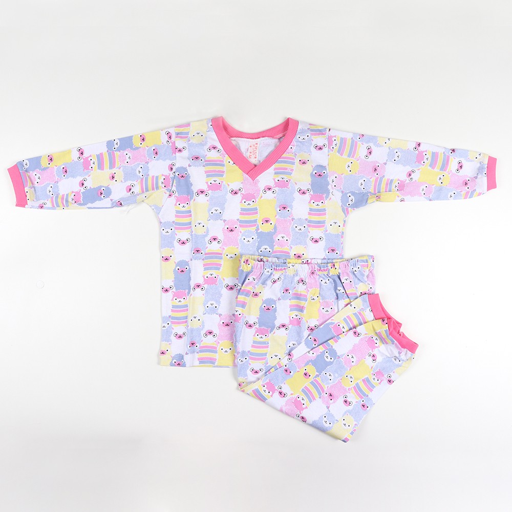 Pijamas Conjunto Menina Estampado Manga