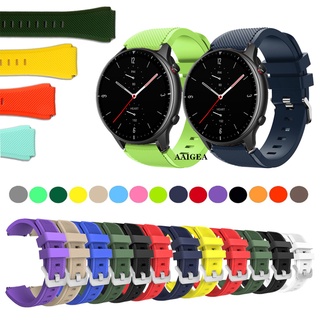 Pulseira De Relógio Em Silicone De 22mm Com Fecho De Metal Para Huami Amazfit GTR2 GTR 2 47mm 2e 3 GTR3 Pro GTR4