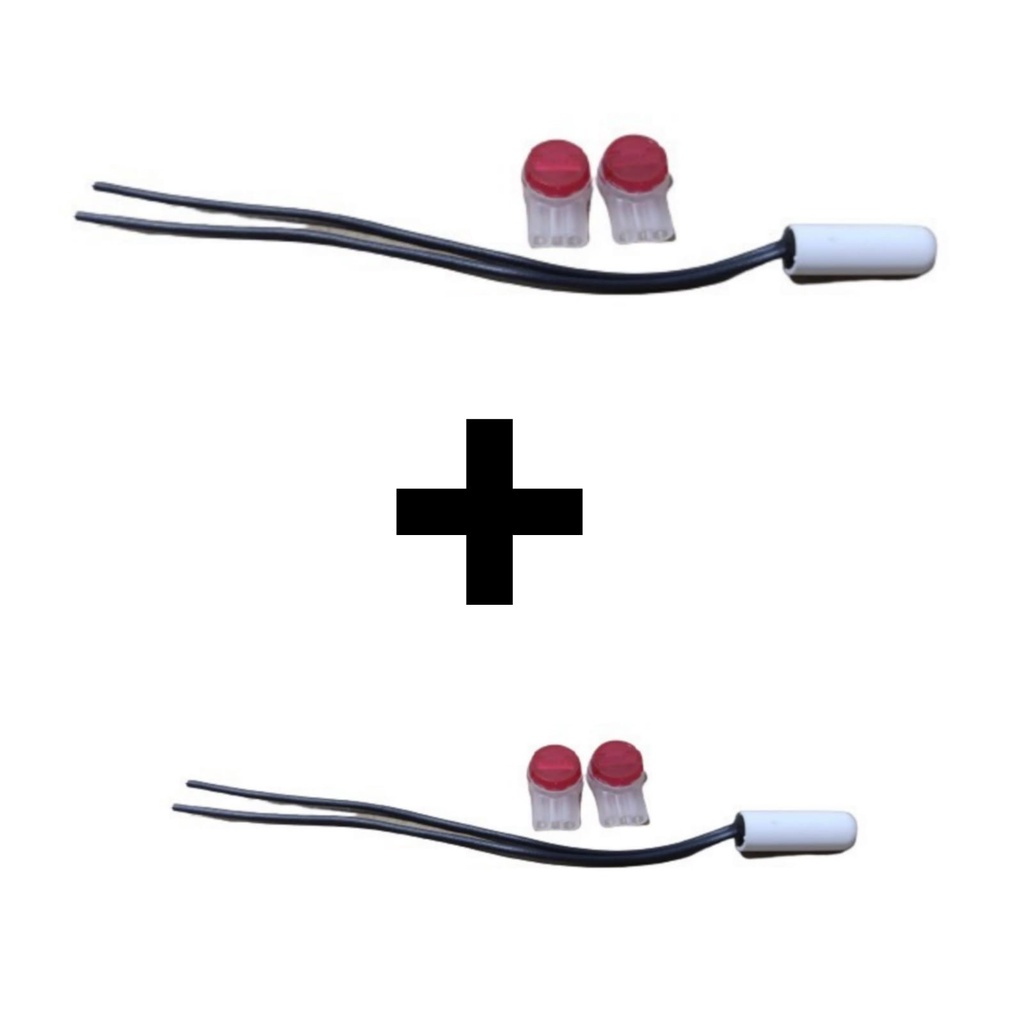 Kit Com 2 Sensores Temperatura 2.7k Para Refrigerador  Brf36d BCA22FBA  BRB39AB  BRE43A  BRE48D W10531315