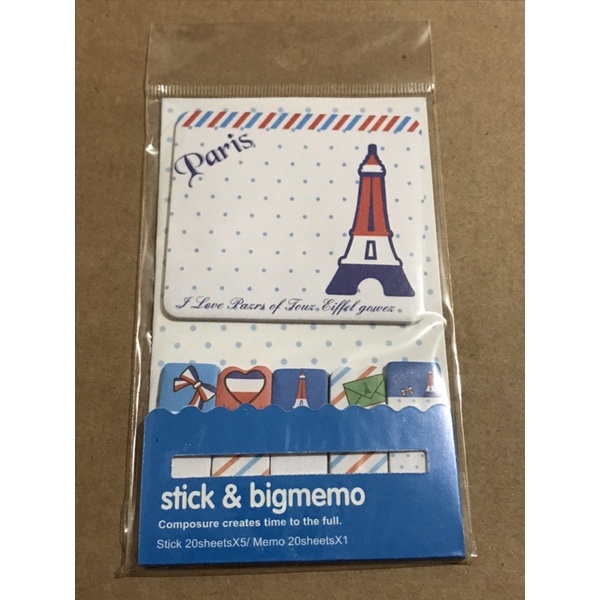 Stick Paris 20 folhas Shopee Brasil