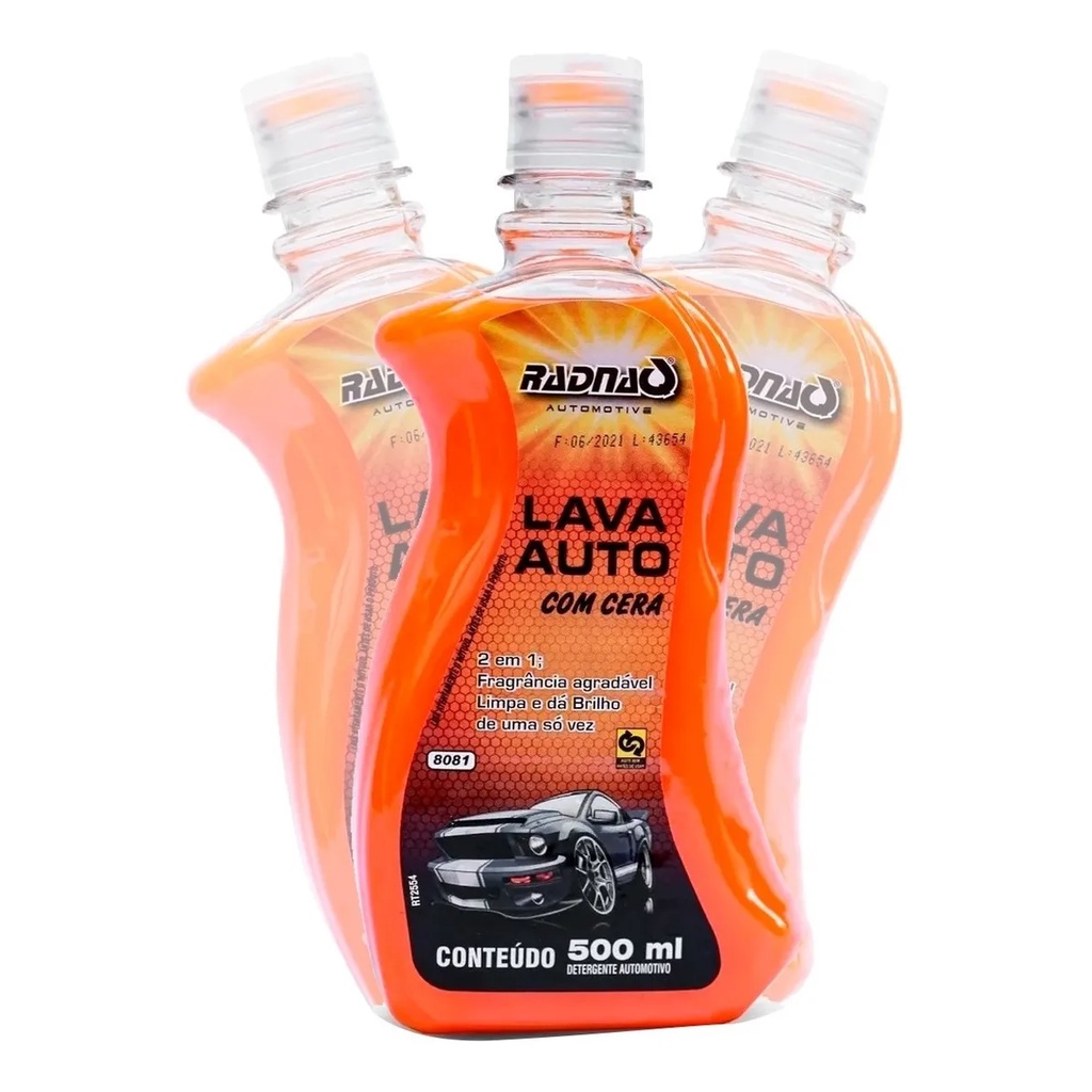 Shampoo Automotivo Lava Auto Com Cera Carnaúba - 500mL Radnaq P/ Carro em Oferta na Shopee
