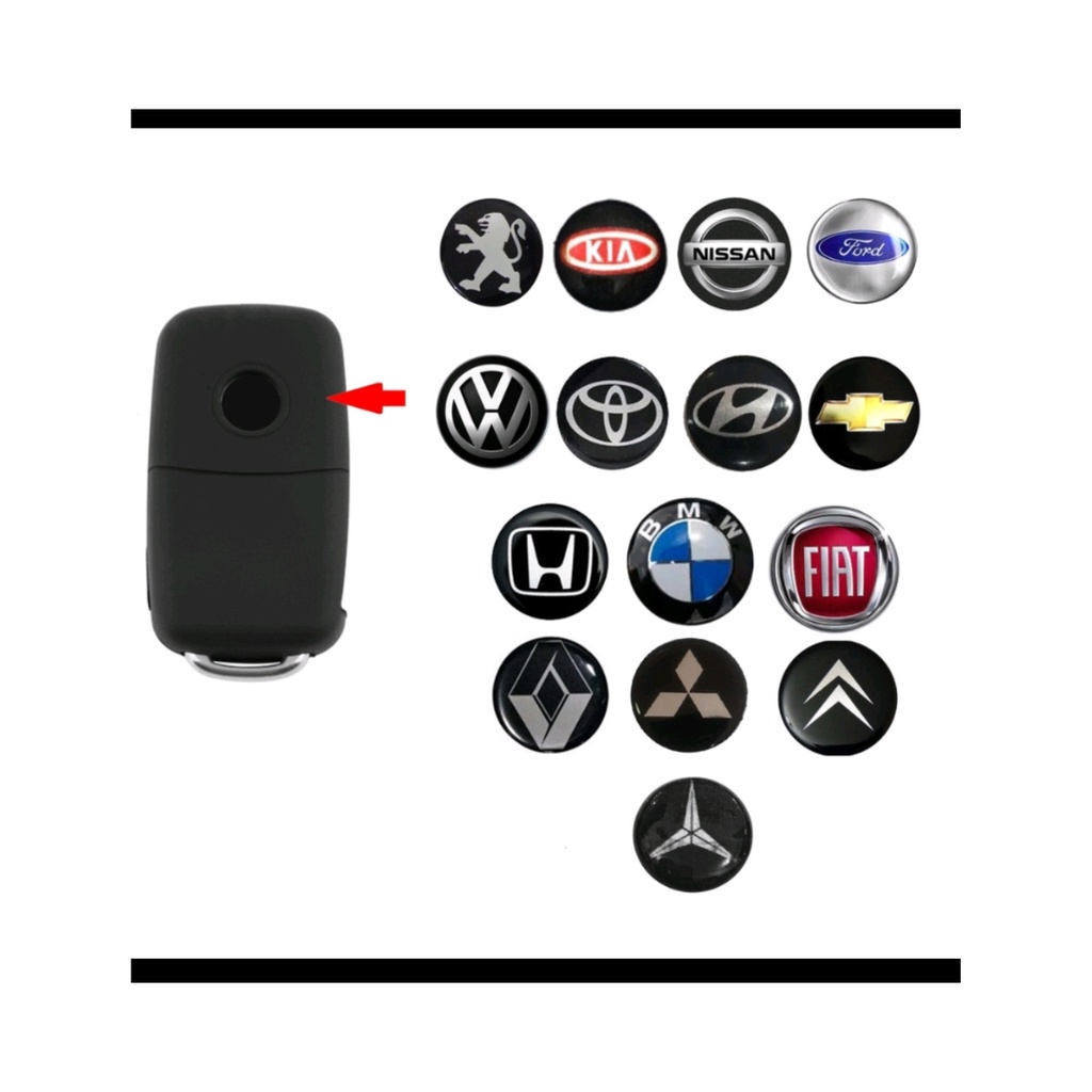 Par Emblema Adesivo Resinado Chave Canivete 13,5mm em Oferta na Shopee