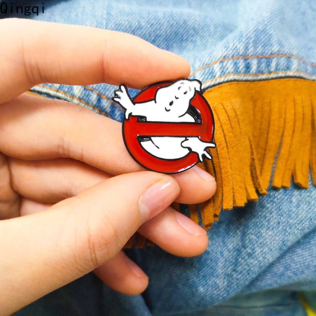 Caça-Fantasmas Cartoon Sem Filmes Logo Brochura Mochila Retro Chapéu Flair Vest Pin