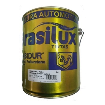 Tinta Pu Branco Puro Brasilux + Cat -  Total 3,6 Litros 3x1 - Home & Living