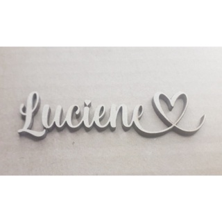 Nome mdf especial para decoração com 2 cm de altura e largura na proporção em Oferta na Shopee