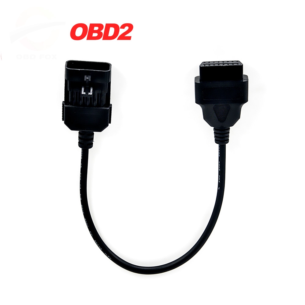 Para Opel 10Pin A 16Pin OBD2 Extensão Do Carro Ferramenta De Diagnóstico Cabo Conector 10 Pinos OBD/OBD2 Varredura