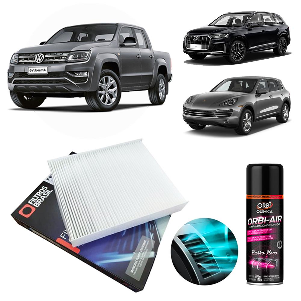 Filtro Cabine Ar Condicionado + Higienizador Amarok Diesel