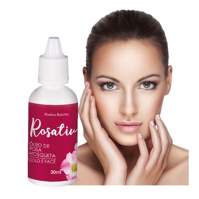 Óleo de Rosa Mosqueta Colo e Face Rosativ - Abelha Rainha 30ml