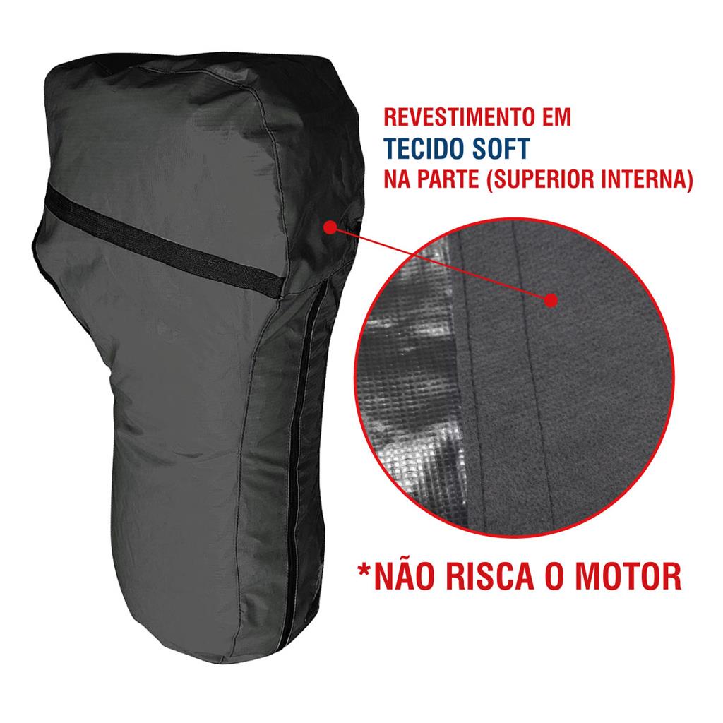 Capa para Motor De Barco Impermeavel e Resistente Popa Compativel Com Motor Mercury 50 - Melhor Custo Beneficio em Oferta na Shopee