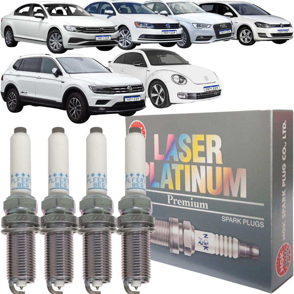 Jogo de Vela Original NGK Audi A3 Fusca Golf Jetta Passat Tiguan Allspace 2012 a 2022 em Oferta na Shopee