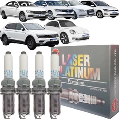 Jogo de Vela Original NGK Audi A3 Fusca Golf Jetta Passat Tiguan Allspace 2012 a 2022