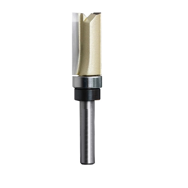 Fresa reta para tupia Com Rolamento Superior Haste 6mm Corte 1/2 ( 12.7mm) X 25mm Luthier e copia com gabarito