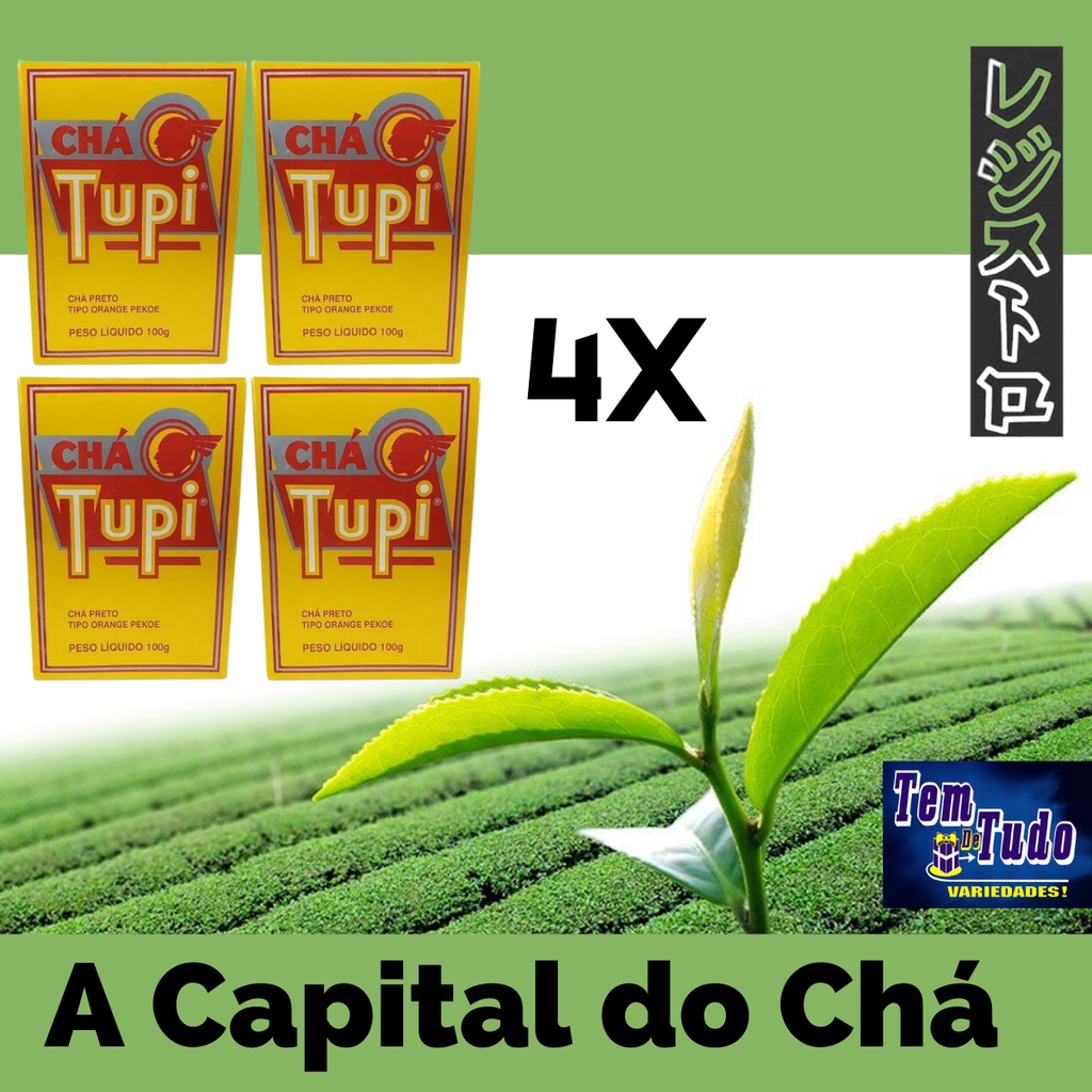 Chá Preto Tupi 100g Kit 4 Unidades