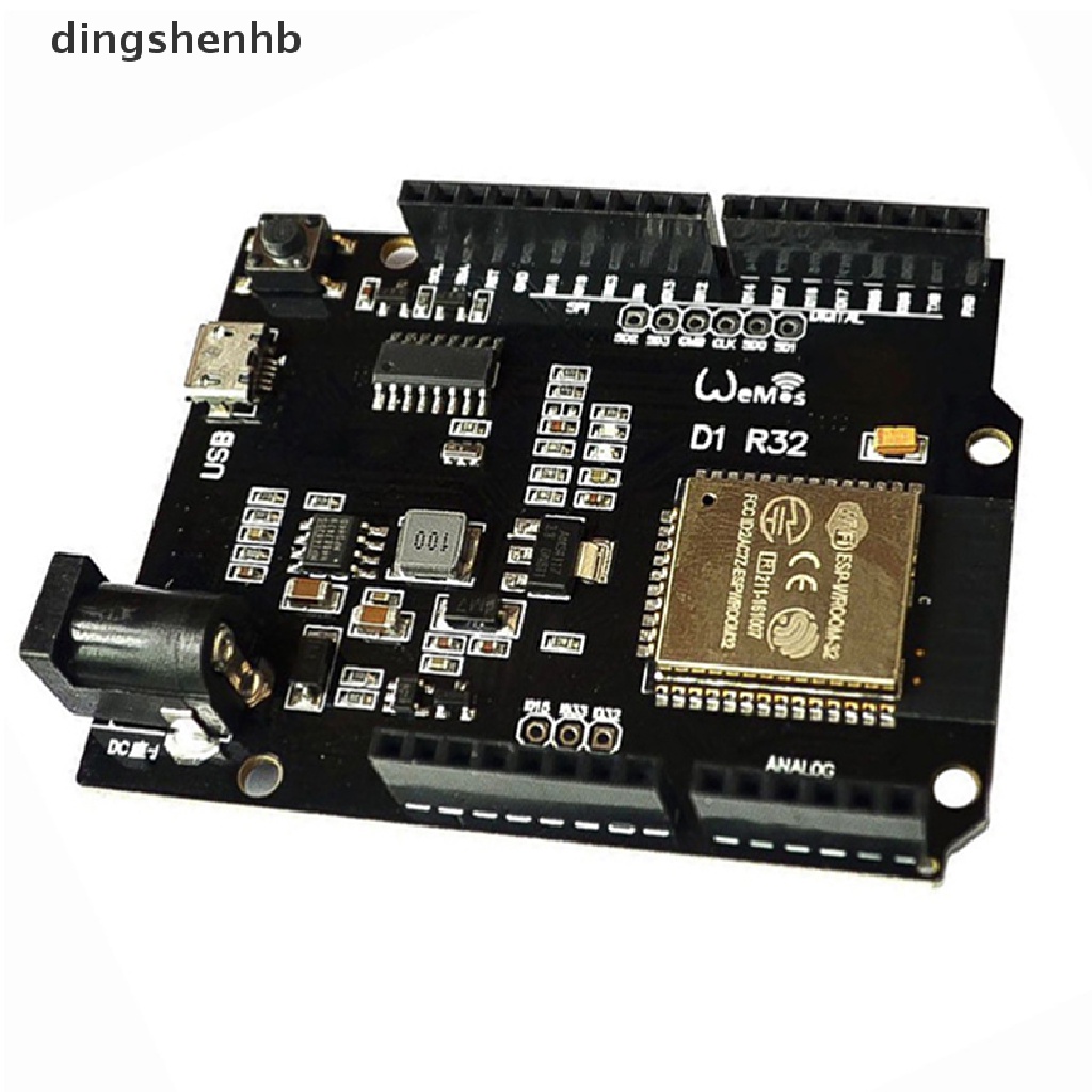 Placa wemos dingsenhb esp32 ch340g uno r3 d1 r32 wifi 4 mb bluetooth