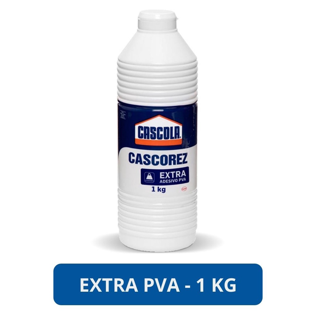 Cola Branca Cascorez Pva Extra Adesivo Extra forte 1kg | Shopee Brasil