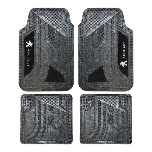 Tapete Borracha Logo Bordado Peugeot 207