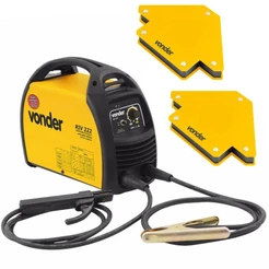 Máquina de Solda Inversora RIV 222 BIVOLT + 2 Esquadros Magnéticos 10 KG VONDER