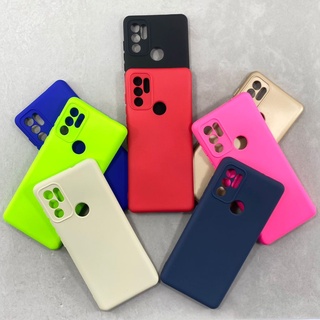 Capa Moto G60s Silicone Aveludada Protege Câmera Colorida Capinha Anti Impacto